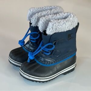 Sorel Kids' Navy and Black Snow Boots